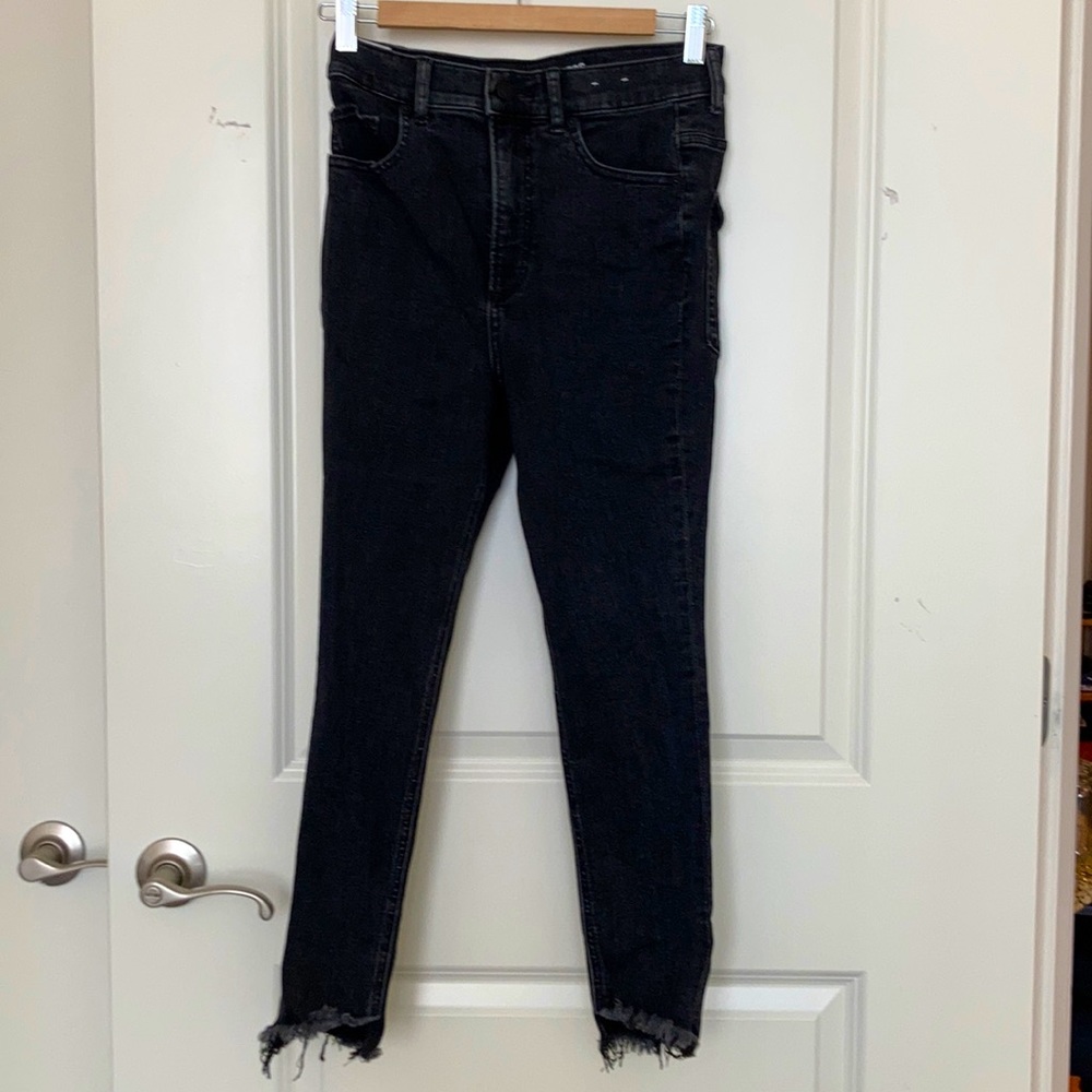 Express high-waisted skinny jeans